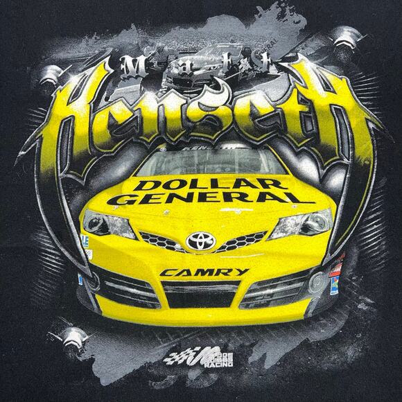 Nascar Matt Kenseth Dollar General Unisex Racing T Shirt Top Black Yellow XL - Picture 3 of 5